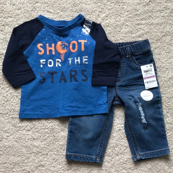 *NWT* Long Sleeve Shirt & Jeans Set 💫 - Picture 1 of 6